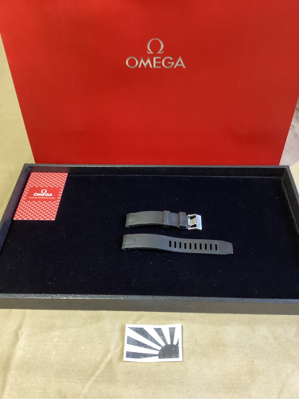Omega Seamaster Pro Rubber Strap 20mm Ref 98000085  Tang Ref 94512012